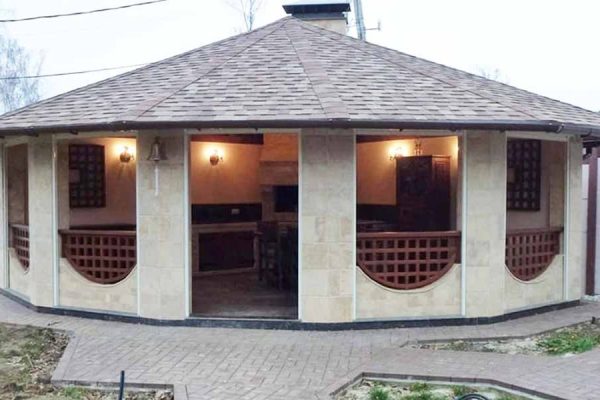 беседки из газобетона