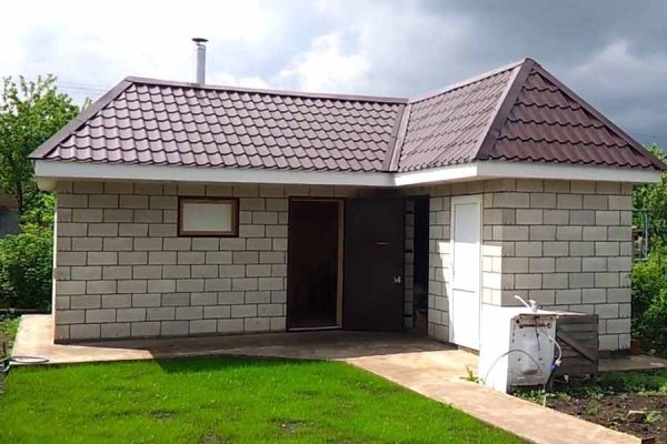 хозпостройки из пеноблоков